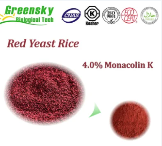 The role of red rice powder extract