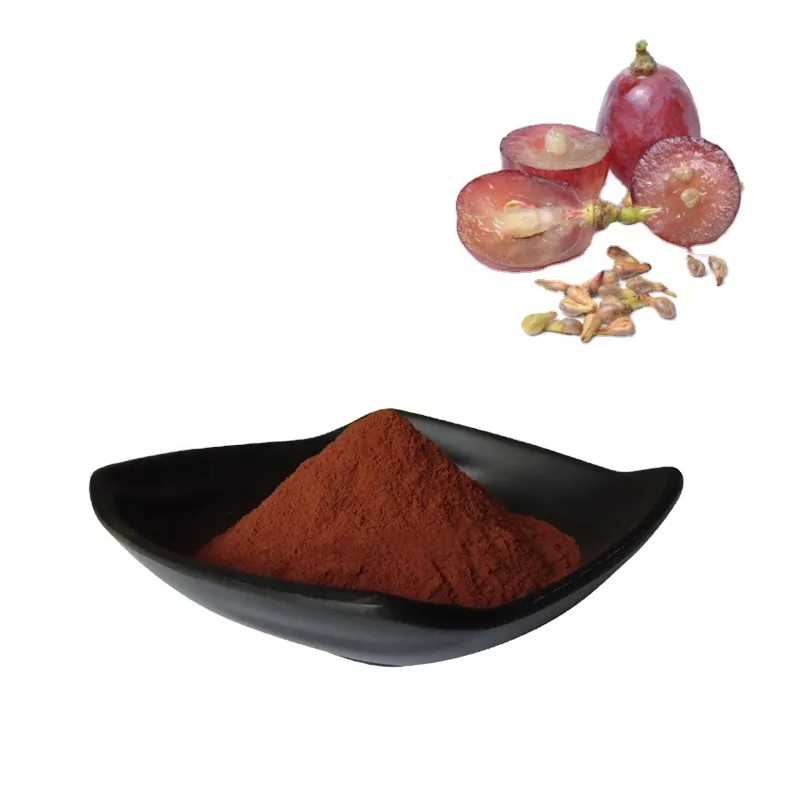 100% Pure Natural Grape Seed Extract 95%OPC Factory Direct Sale
