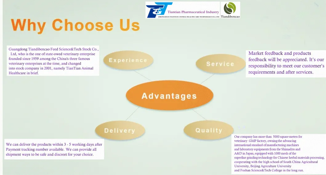 Auxiliary Health Care of Poultry High Fever Symptoms Animal Health Care Herbal Vitamins Oral Solution