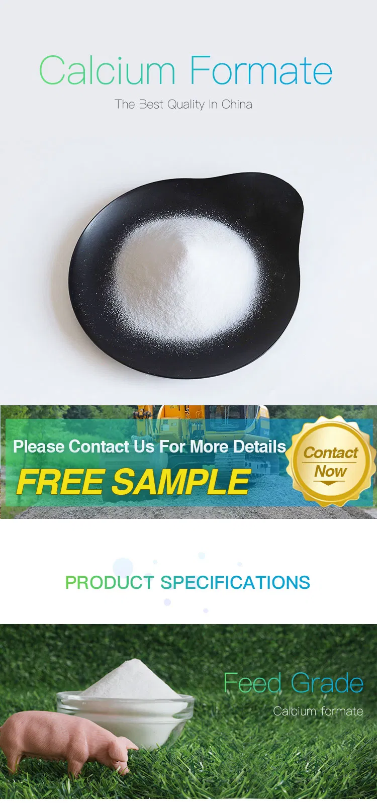 Calcium Formate Powder Fengda CAS 544-17-2 Price Technical Industrial Grade 98 Calcium Formate for Construction