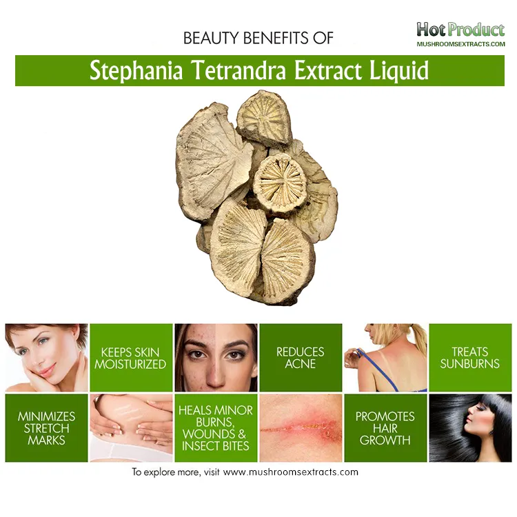 Herbal Cosmetics with Stephania Tetrandra Extract Liquid Adding