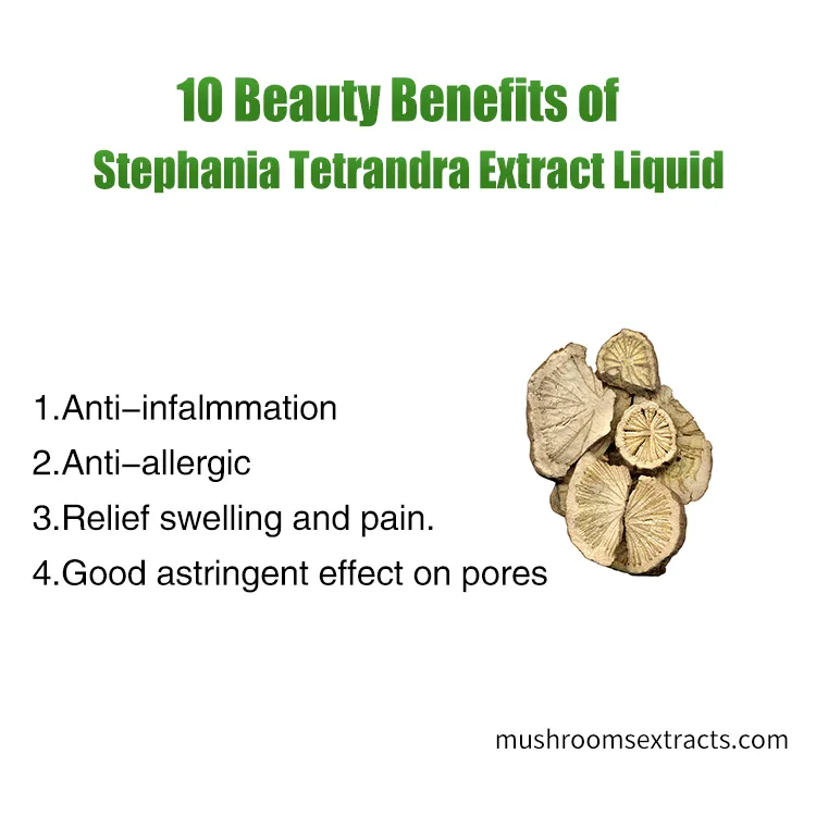 Herbal Cosmetics with Stephania Tetrandra Extract Liquid Adding