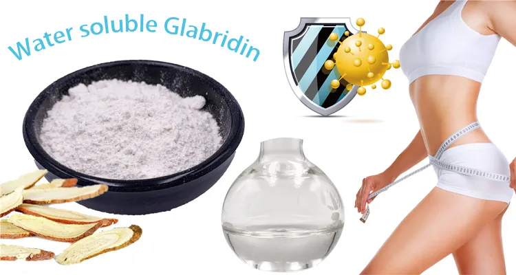 Herbal Plant Licorice Root Extract Water Soluble 10% Glabridin White Powder (CAS 59870-68-7)