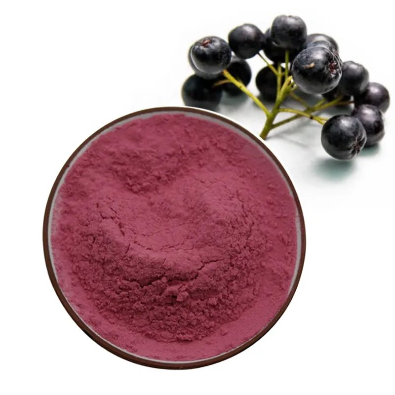 Natural 5%~40% Anthocyanidins Black Aronia Chokeberry Extract Powder