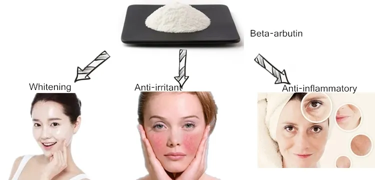 Naturally Extracted From Bearberry Skin Lightening Agent Beta-Arbutin China Factory