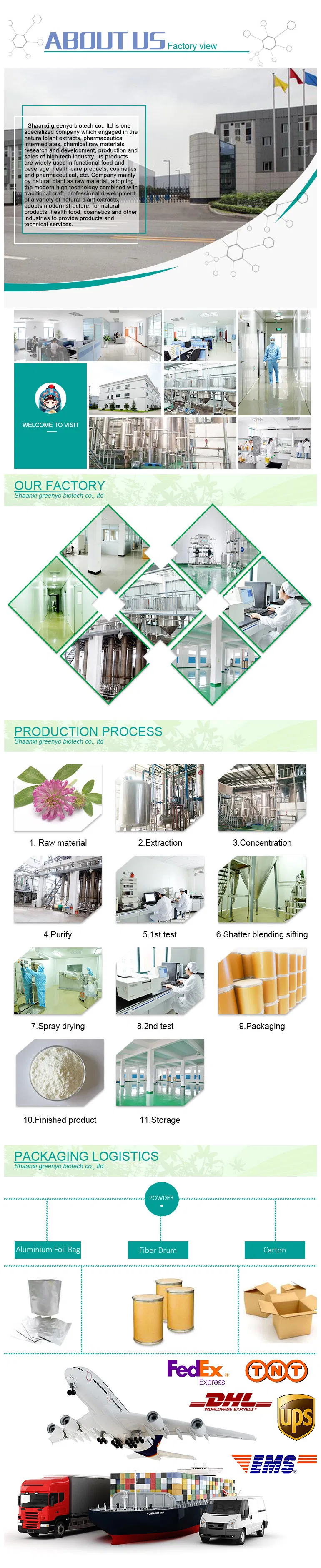 Pure Natural Gardenia Fruit Extract Genipin 98% Powder Genipin