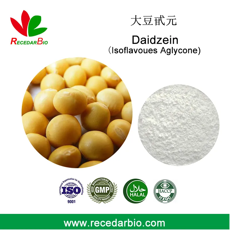 Soybean Extract CAS 486-66-8 Isoflavoues Aglycone / Daidzein